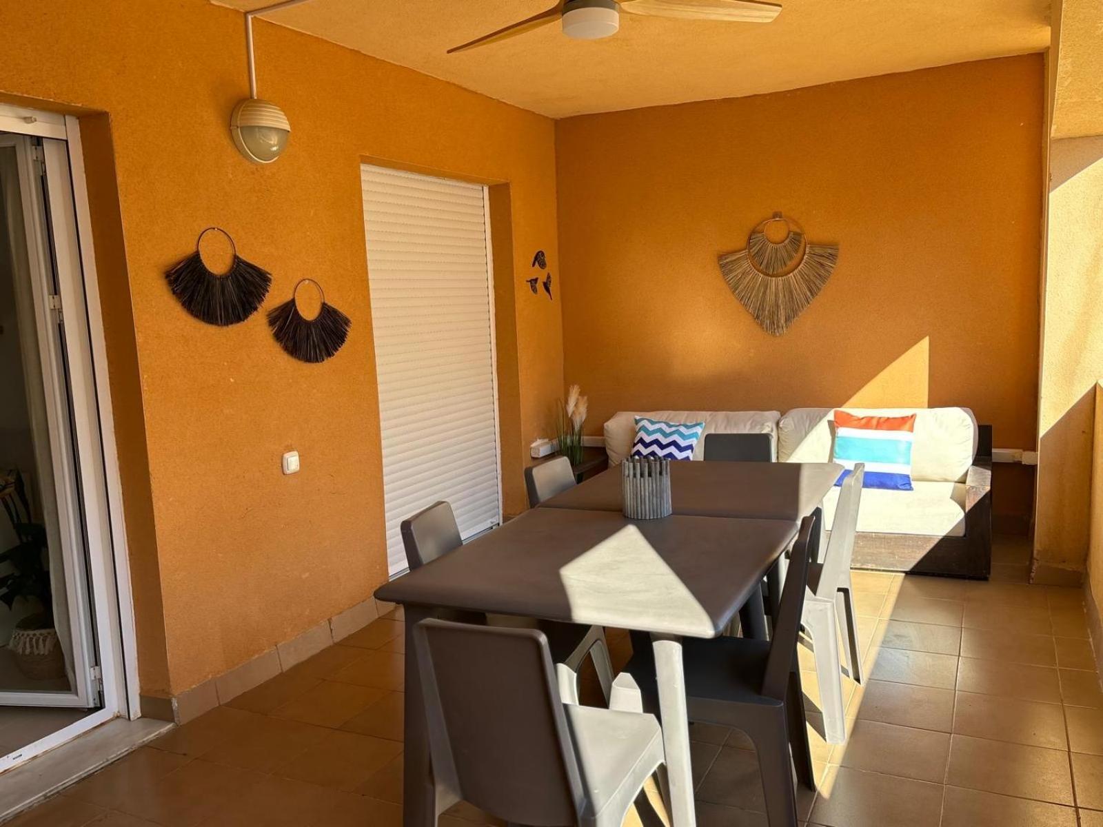 Bajo Con Jardin A Pie De Playa Y Piscina Comunitaria Con Jacuzzi Apartment Playas de Vera Exterior photo